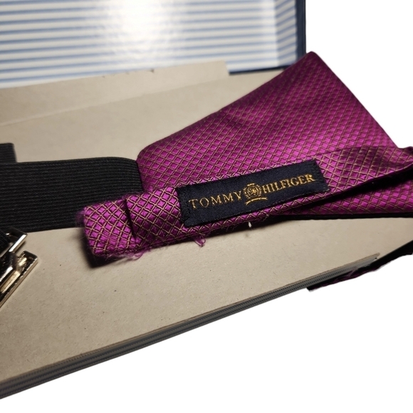 Tommy Hilfiger Silk Bowtie & Cummerbund Box Set - Picture 4 of 6